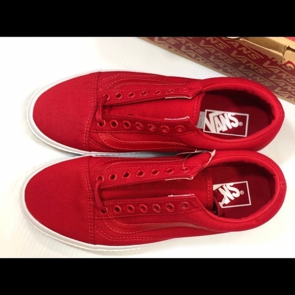 VANS Old Skool waffle Wall Racing Red/true Shoes 9 - Picture 7 of 14